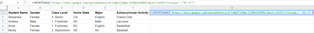 15 importrange set cell range