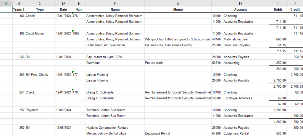 16 exporteddata excel QBdesktop