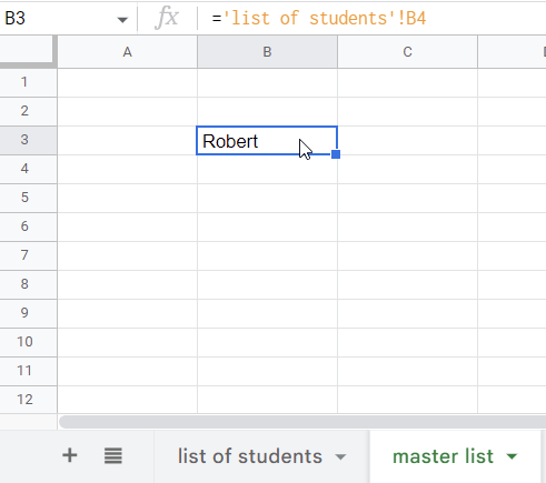 2.1 Google Sheets Referenzzelle