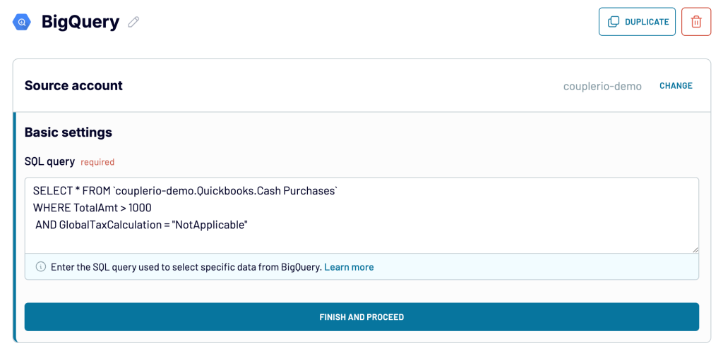 7 bigquery export data updating query