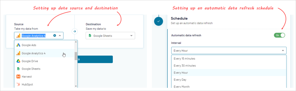 Figure 3.2. Coupler.io a data automation platform to collect data from multiple sources
