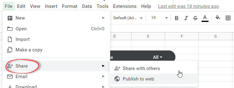 Figure 4.5.1. Sharing a dashboard