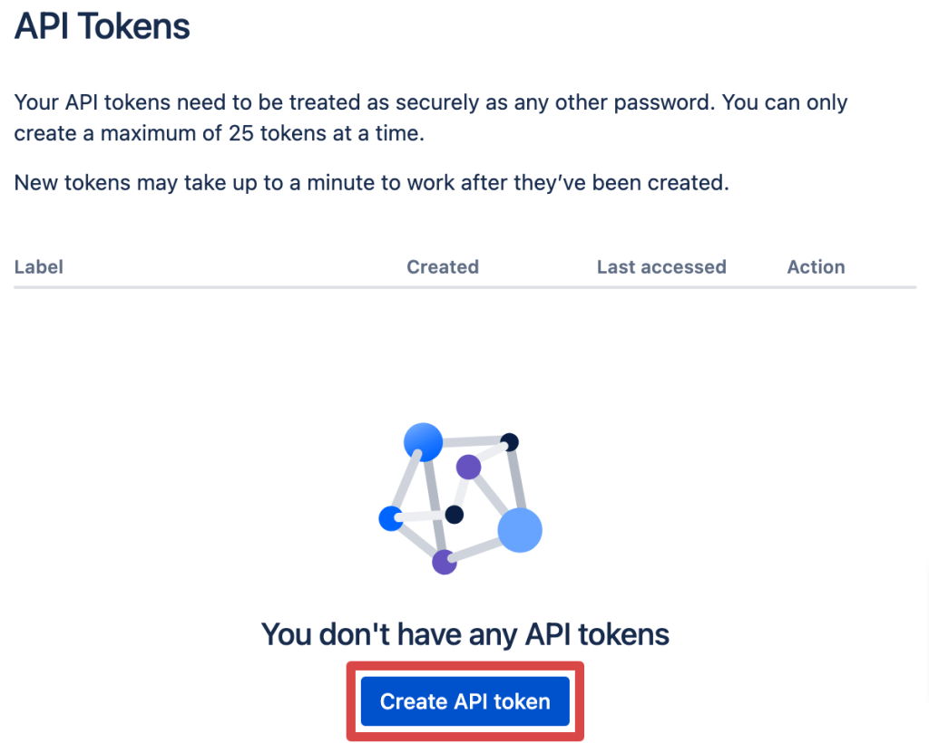 13 create API token