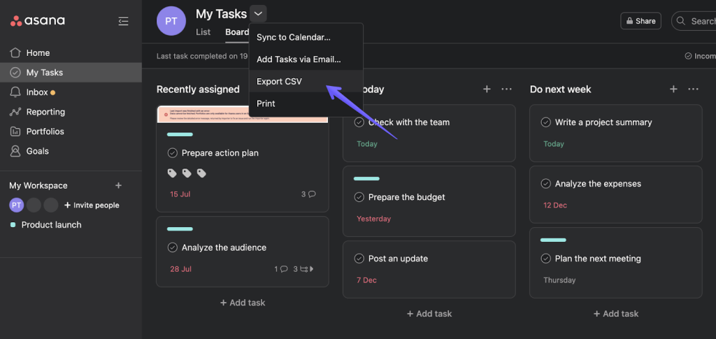 3 export as csv