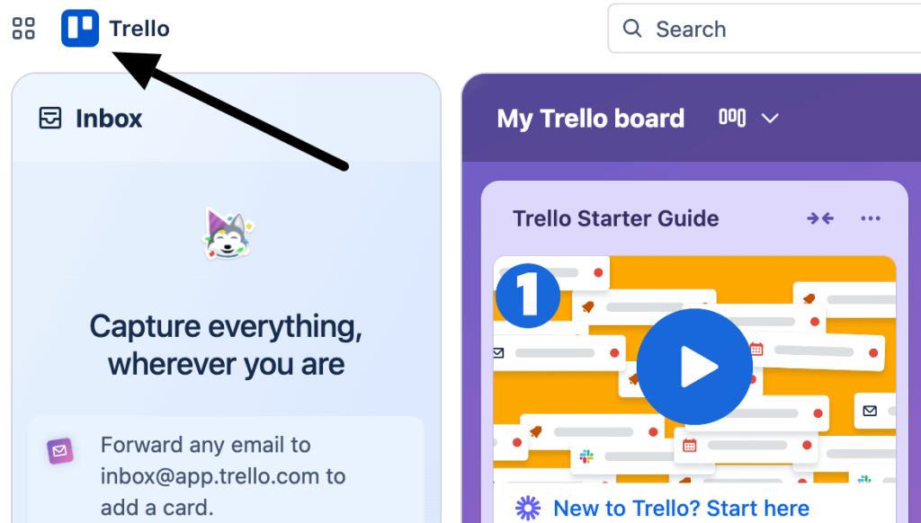 1.2. Going back to the Trello workspace