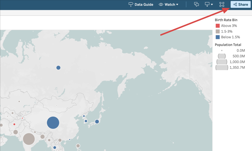 10. Sharing a Tableau view