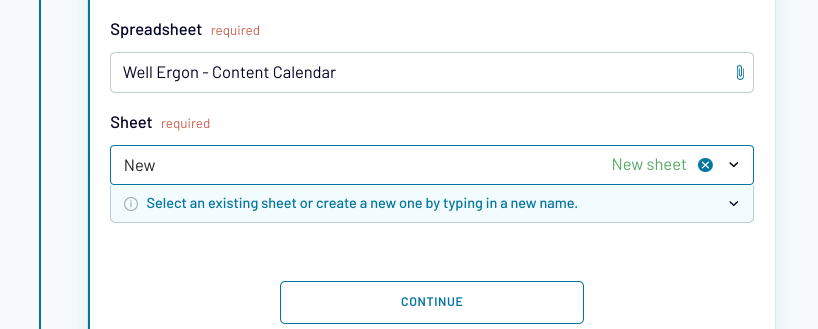 trello exportar seleccionar hoja de cálculo