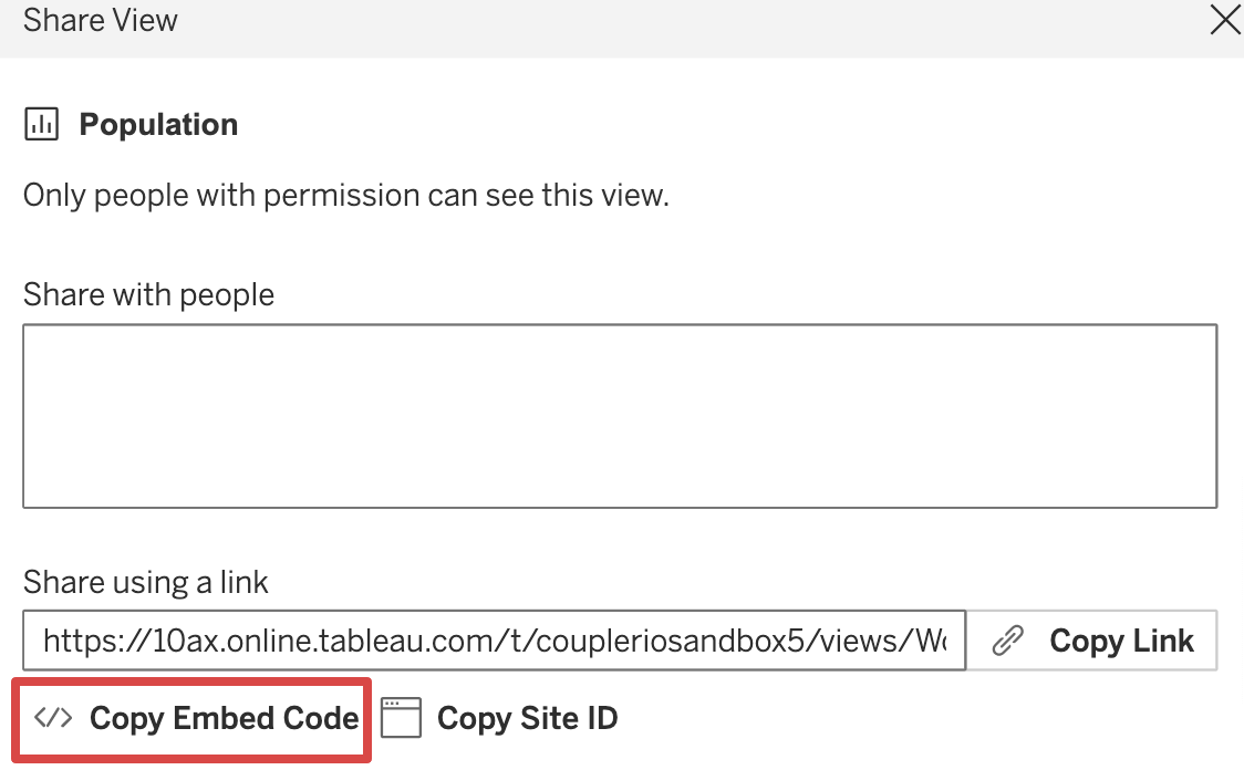 12. Sharing a Tableau view in Tableau Cloud