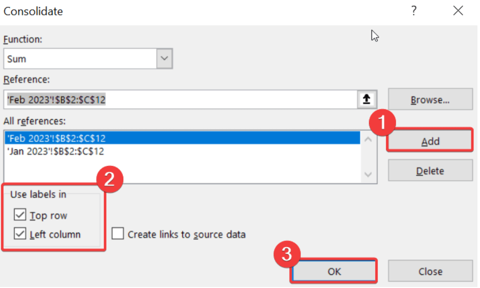 15 consolidate menu options