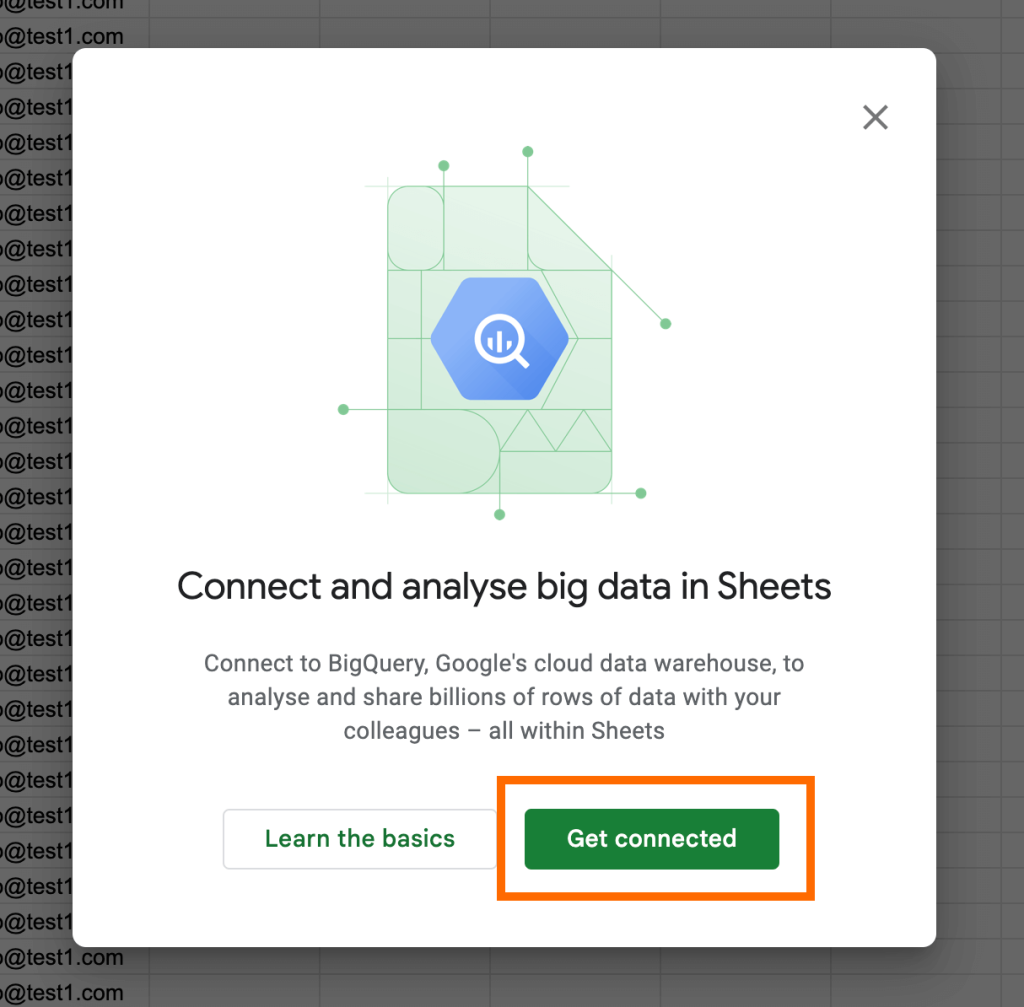 16 connect sheets to big query with connected sheets