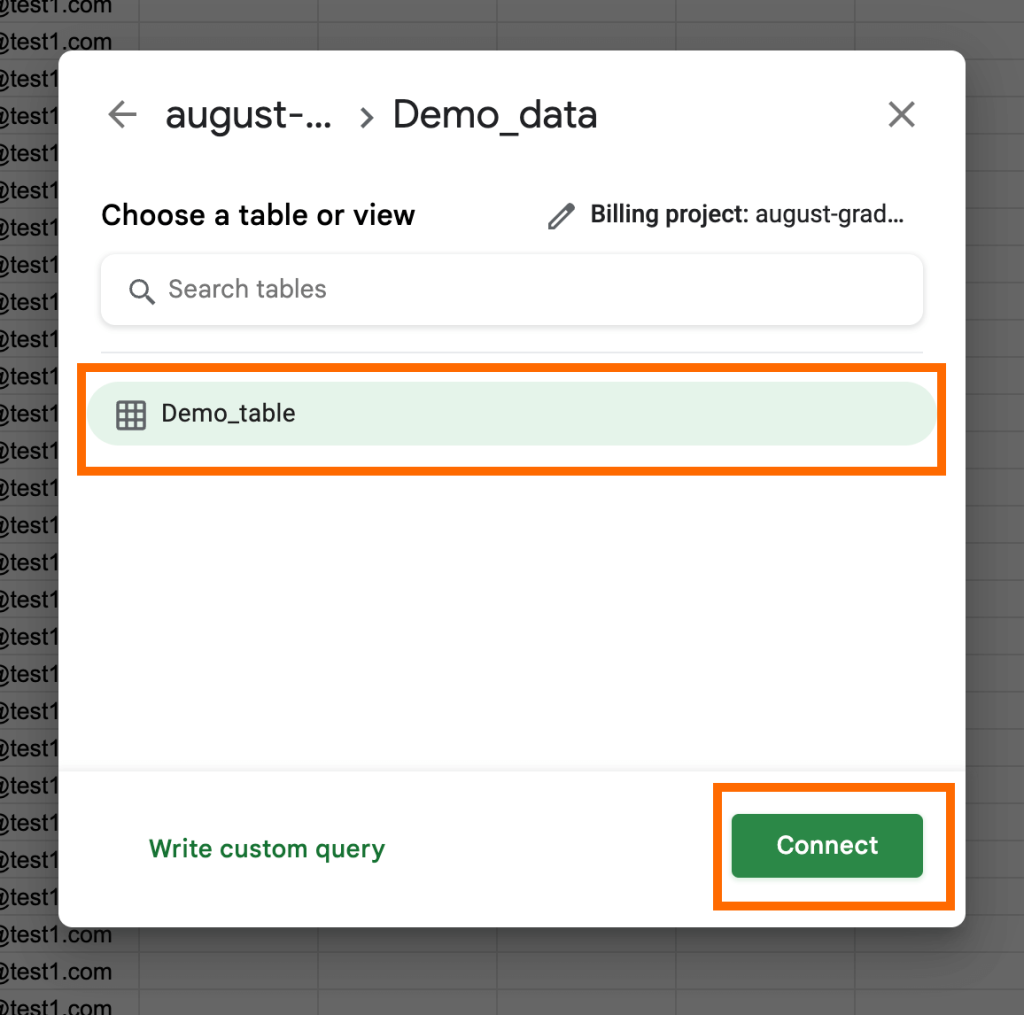 18 choose data table
