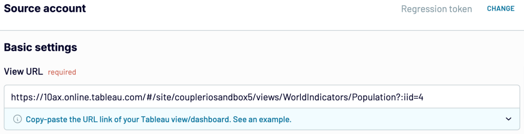 2. Adjusting the Tableau source settings with Coupler.io