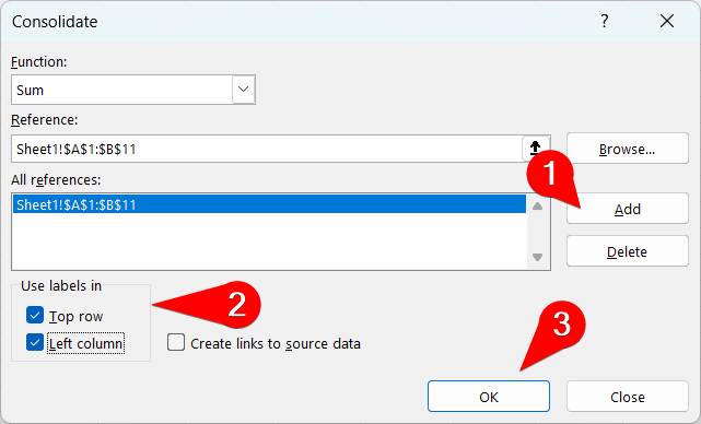 2.3.consolidate data in excel example finalize