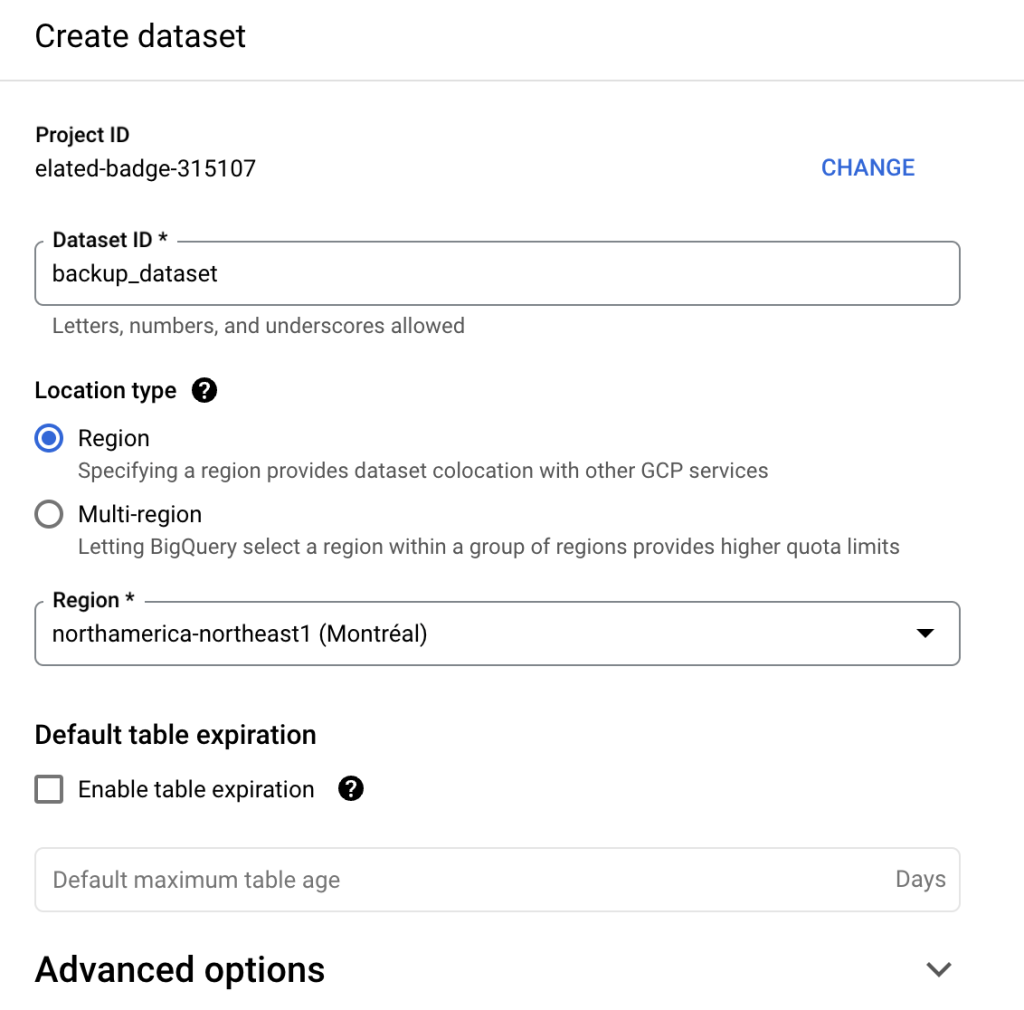 6 create dataset copy