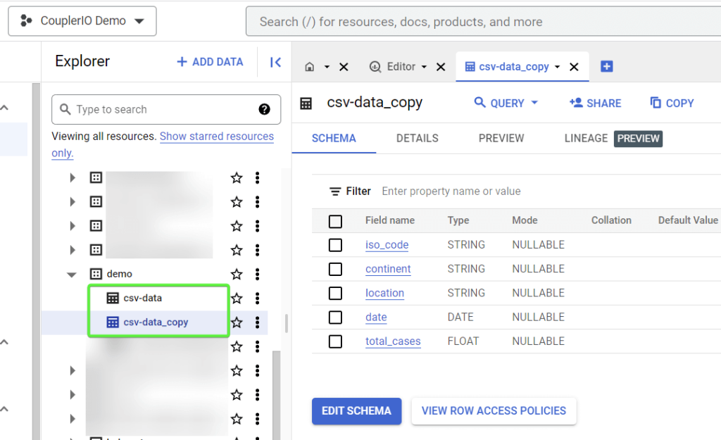 0.3 copy table bigquery