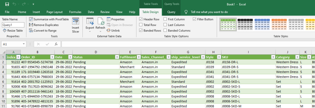 12 data successfully exported to excel