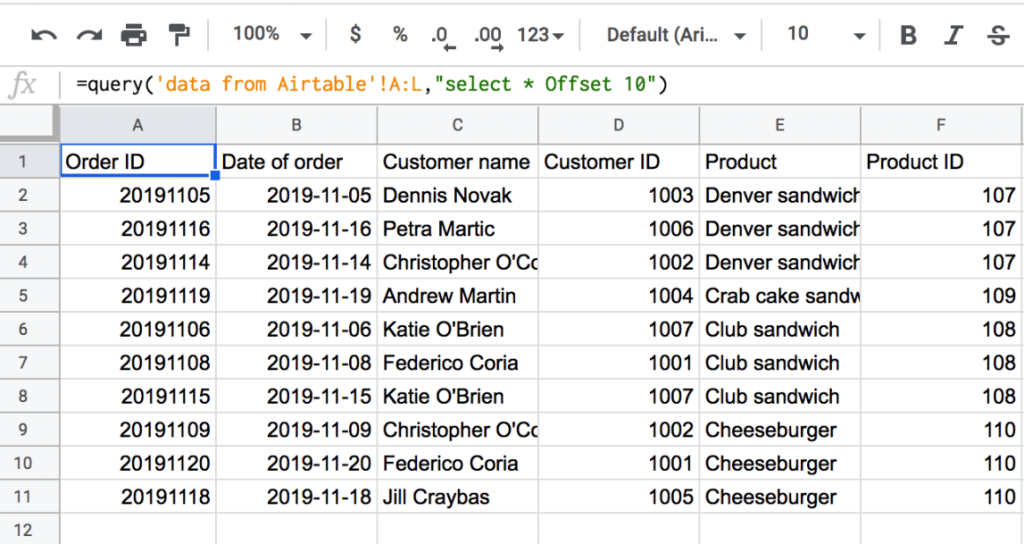 14 query offset