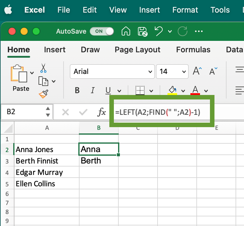 17. How to extract partial data from an Excel cell