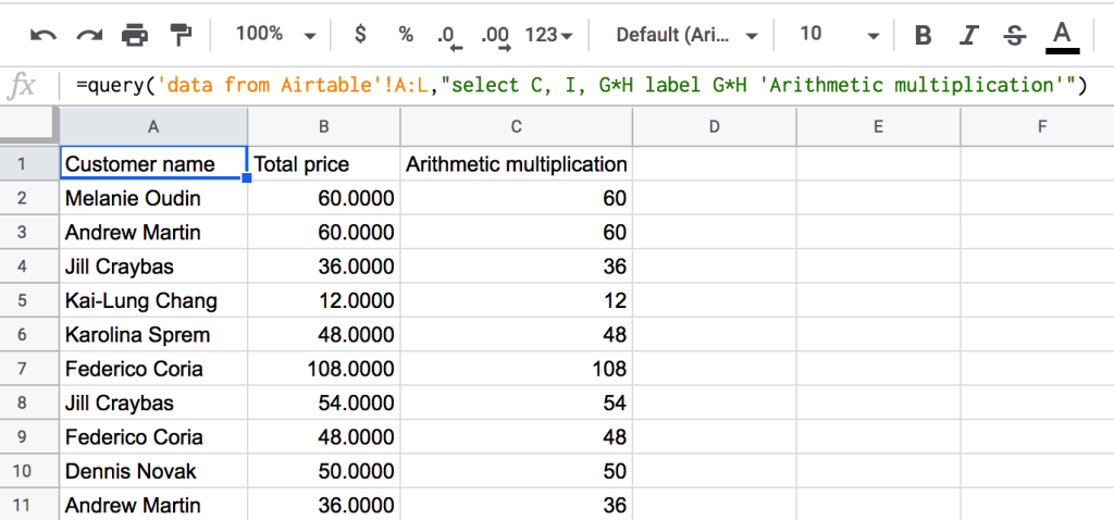 17 query arithmetic functions