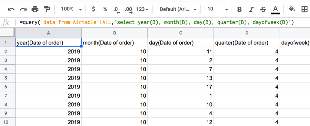 18 query scalar date
