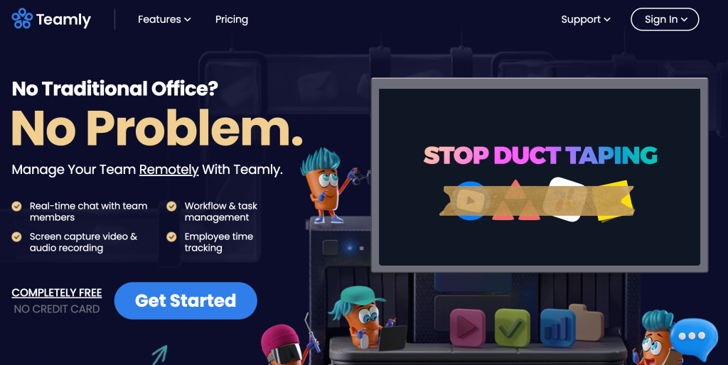 Teamly project management tool