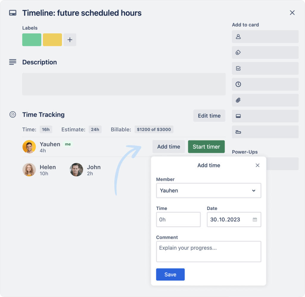 (powerup)2.1 everhour trello reporting