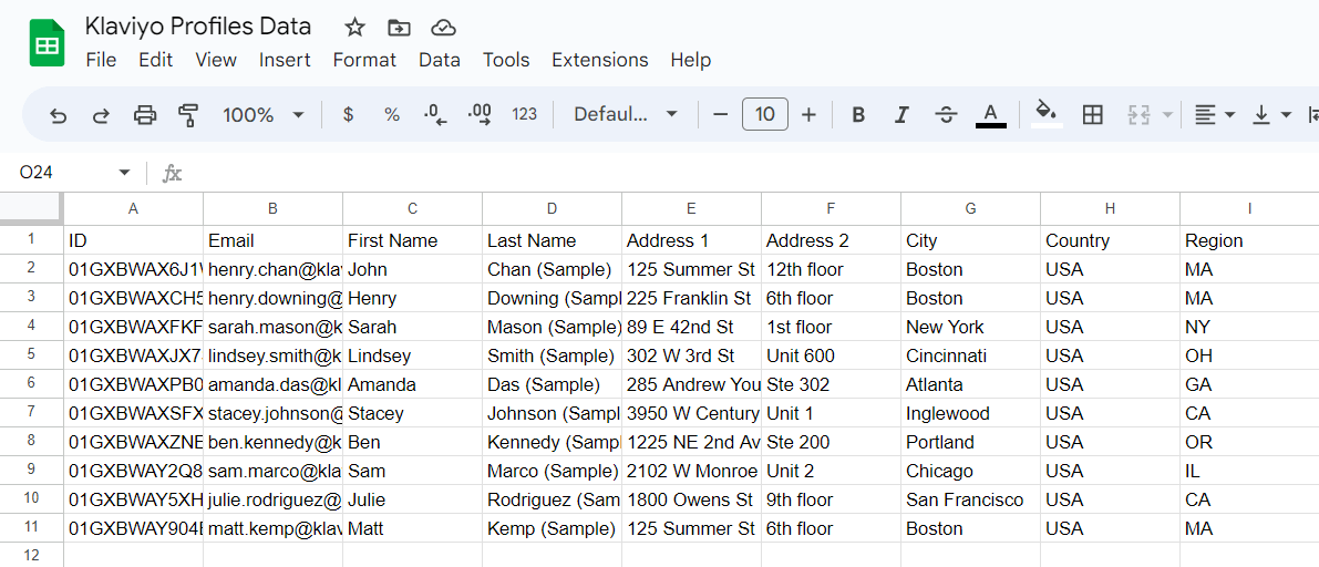 18 conectar klaviyo a google sheets usando app script