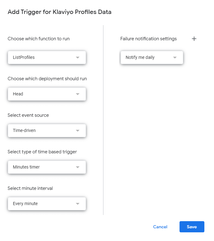 21 set up trigger in google apps script