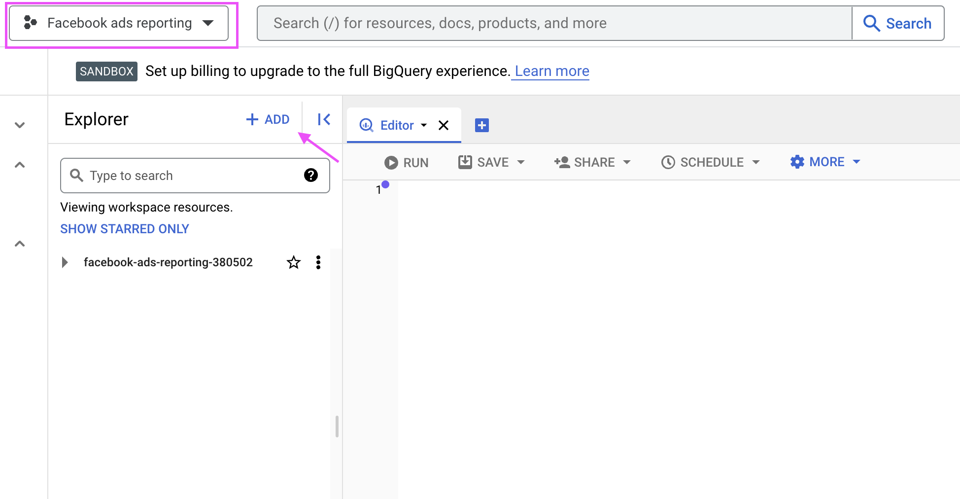 3 añadir datos bigquery