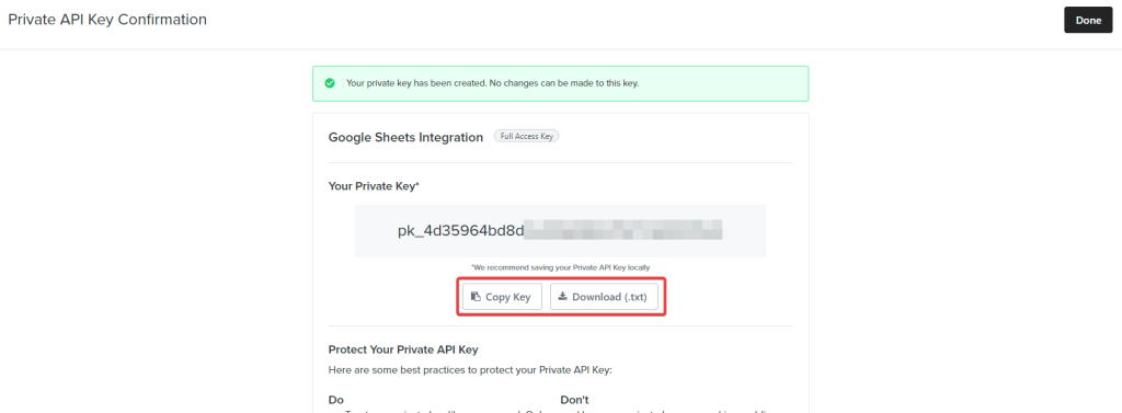 4 copy download klaviyo api key