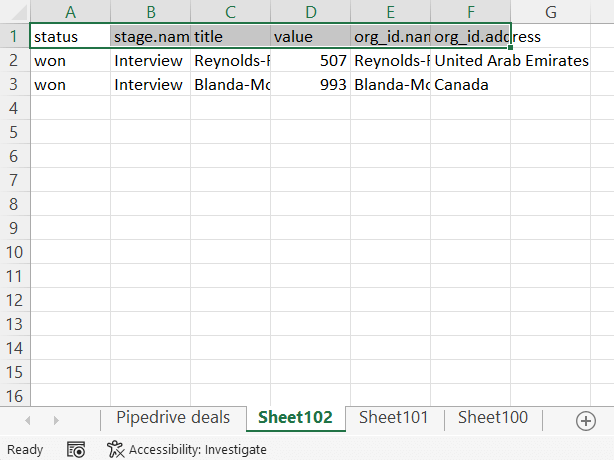 4.5 split sheets by rows result