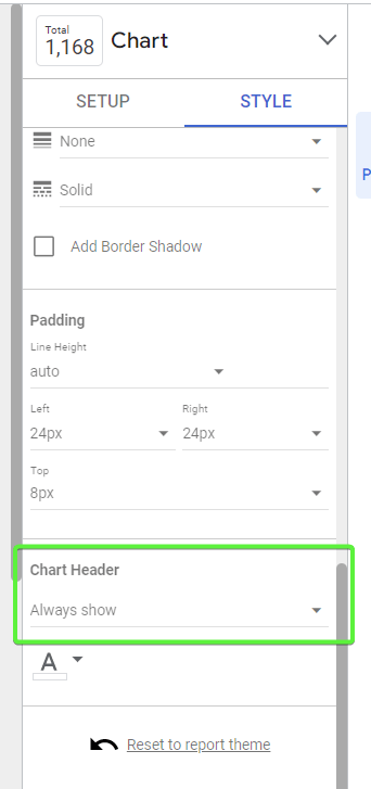 5.4 looker studio funnel scorecards chart header