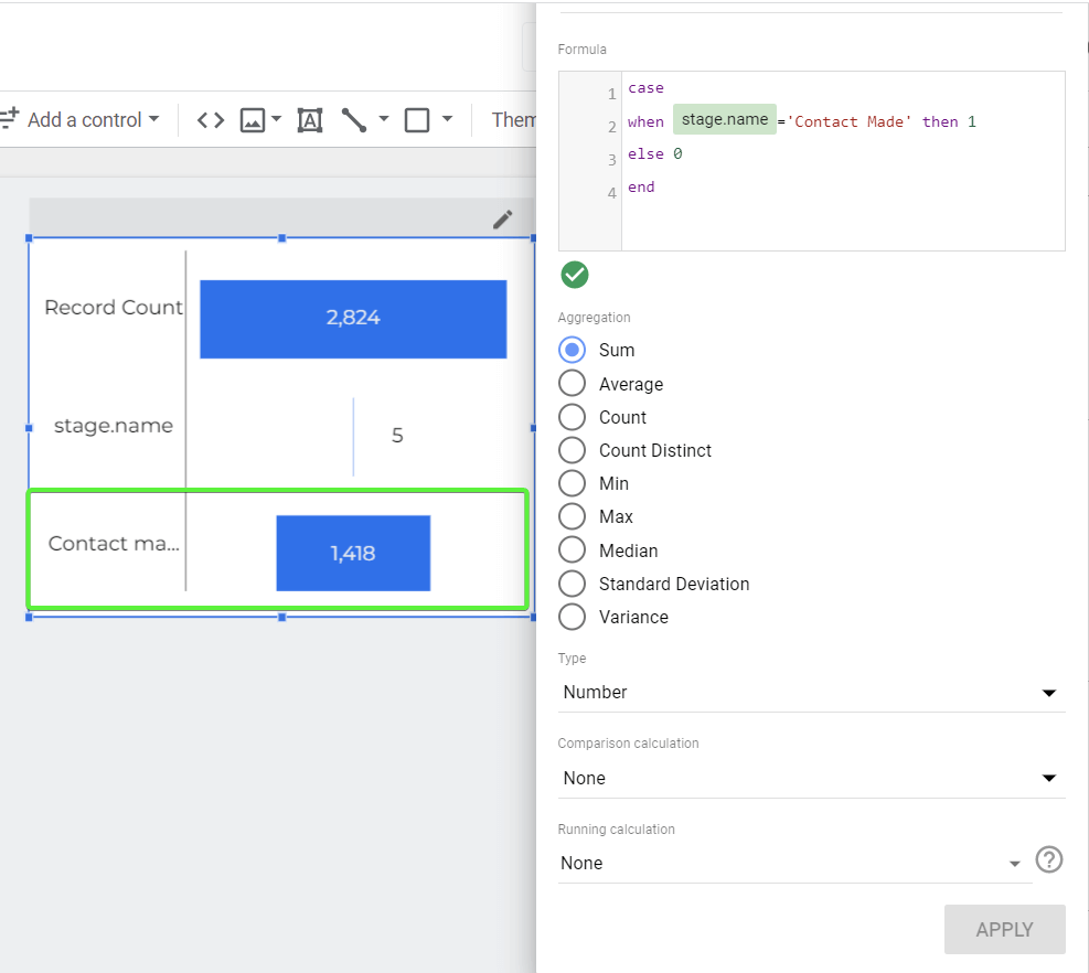 7.3 looker studio funnel add metric formula