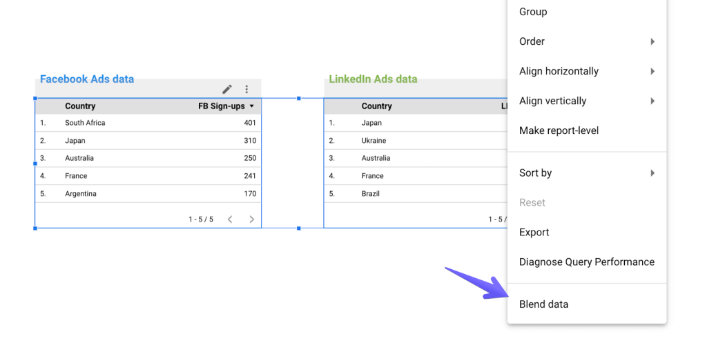 8 blend data option