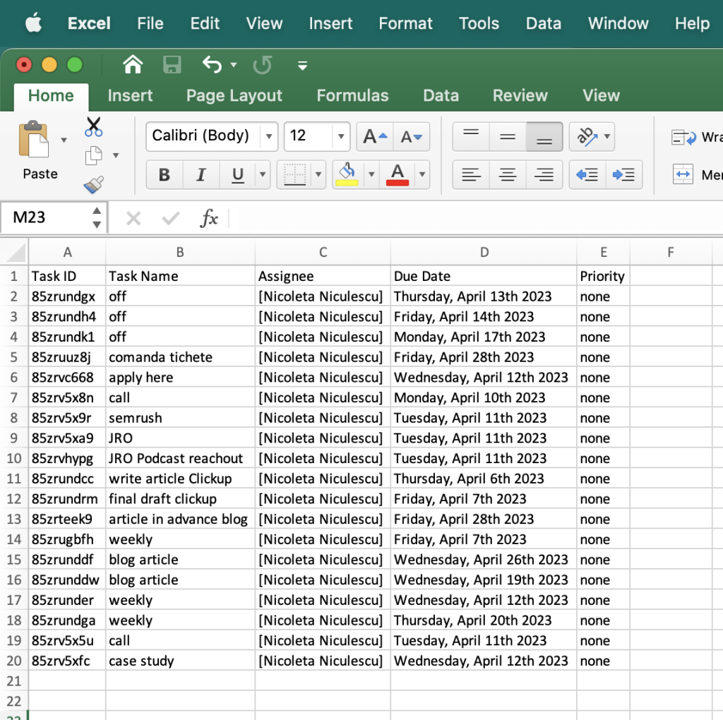 10. Export CVS final