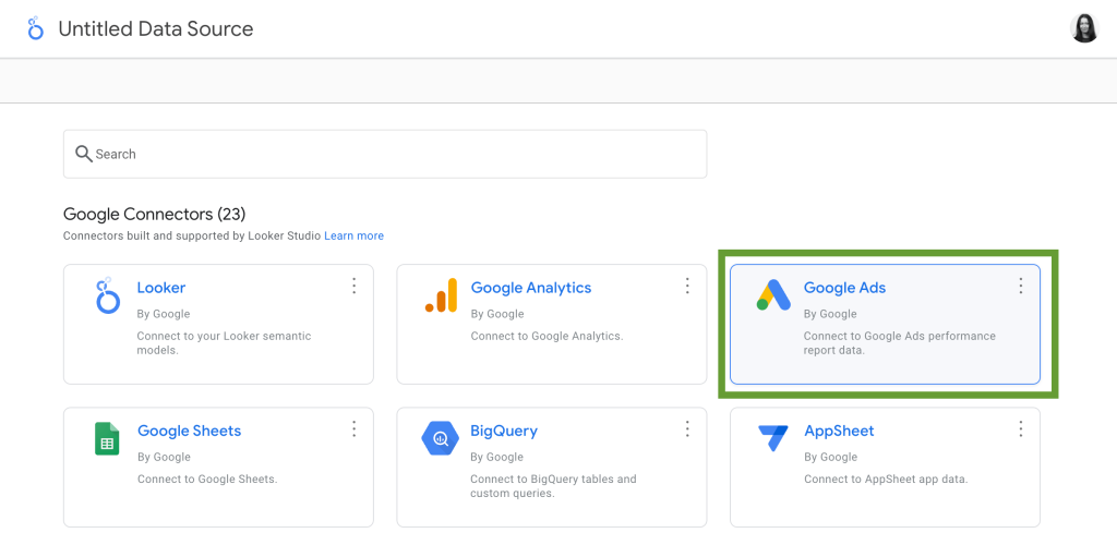 13. Looker Studio connect Google Ads