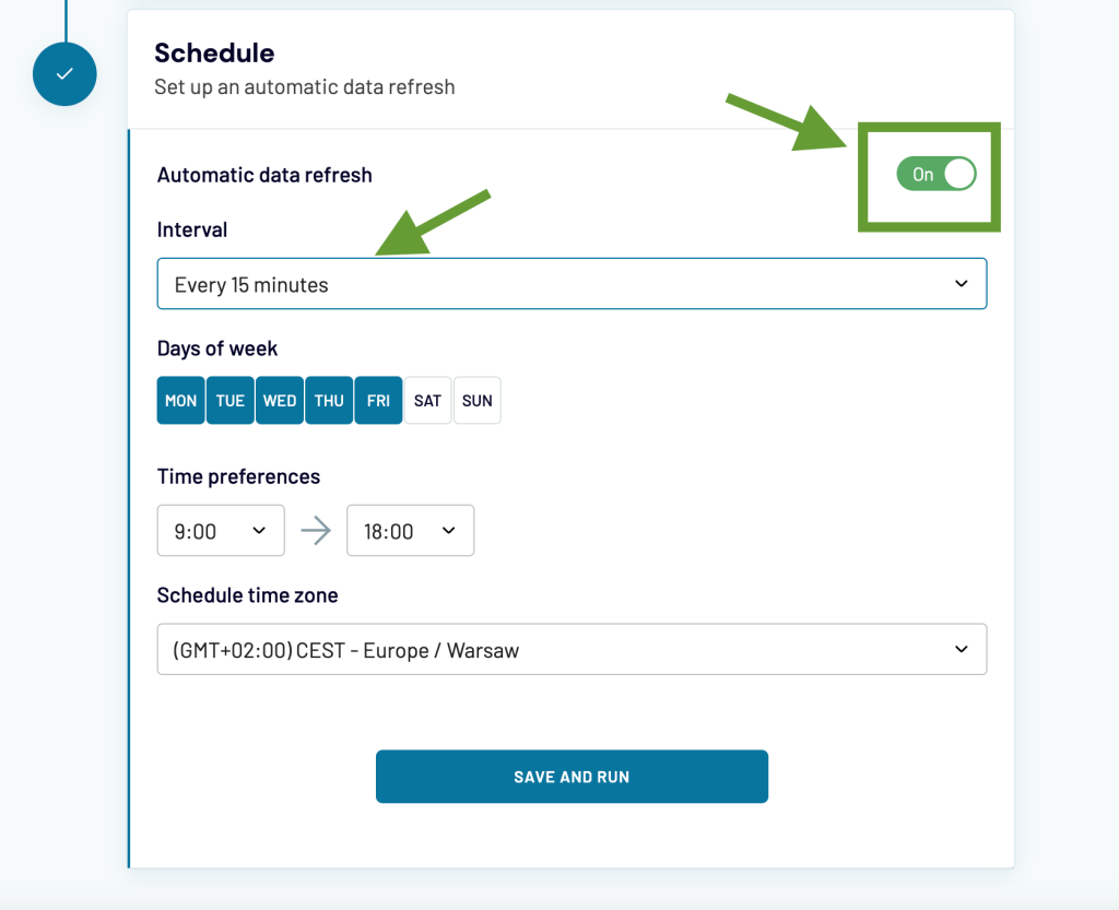 21. Coupler.io schedule updates