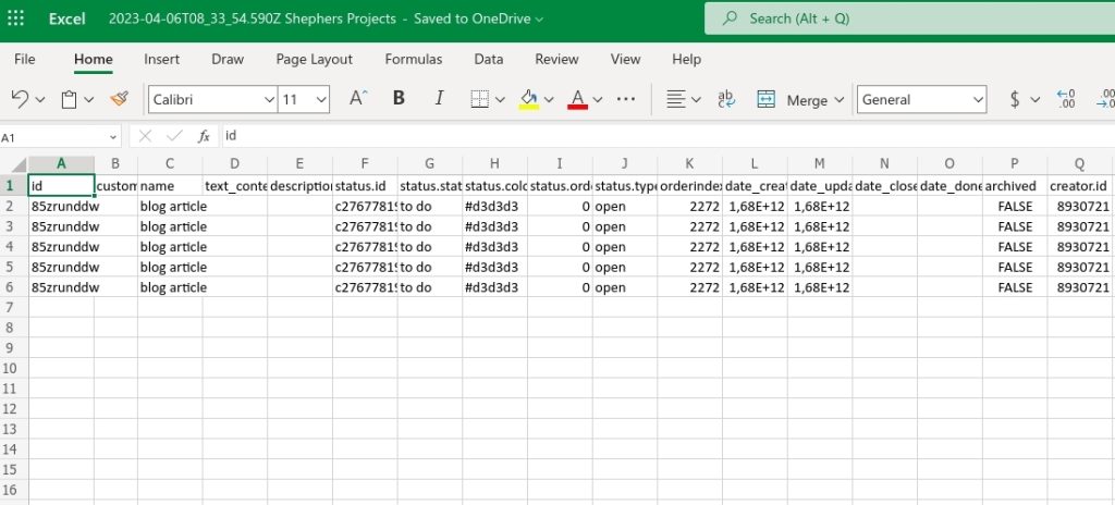 24.Automatic export final output