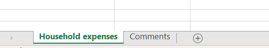 6 excel tabs