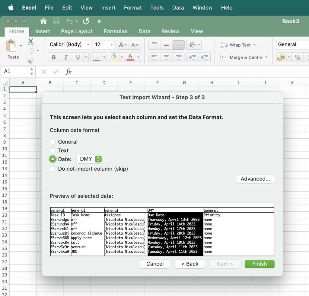 9.manual export csv last