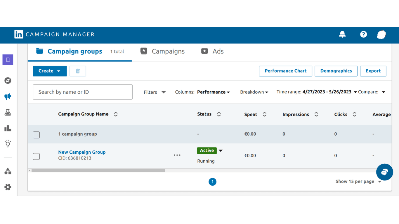 LinkedIn Campaign Manager