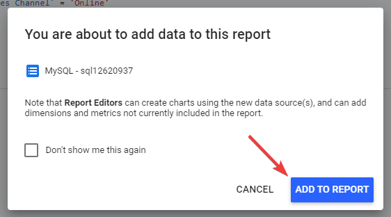 17 add mysql data to looker studio via native connector