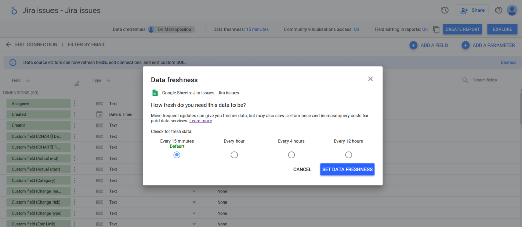 19 data freshness