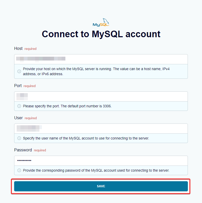2 connect mysql account