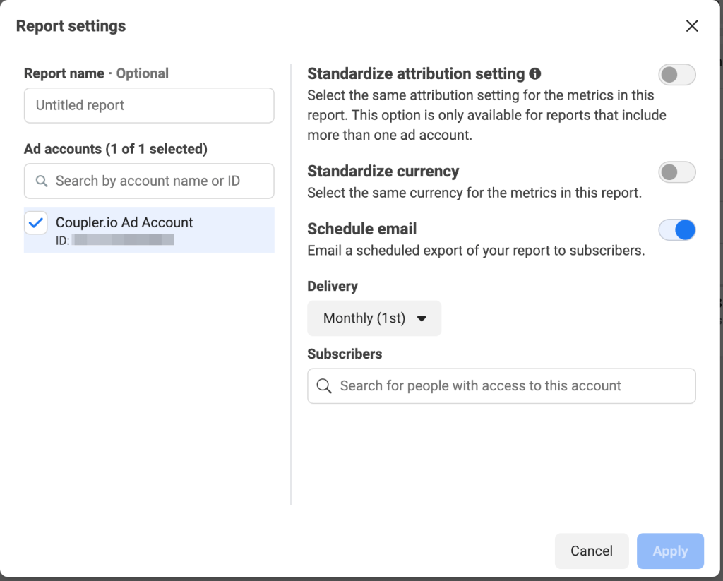 2 schedule report