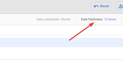 21 change data freshness in looker studio