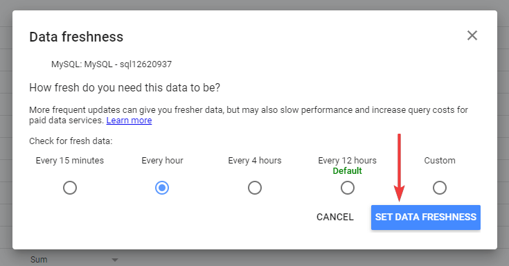22 set data freshness