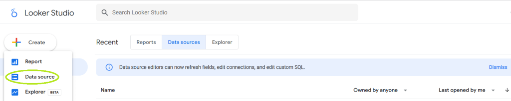 22 create data source