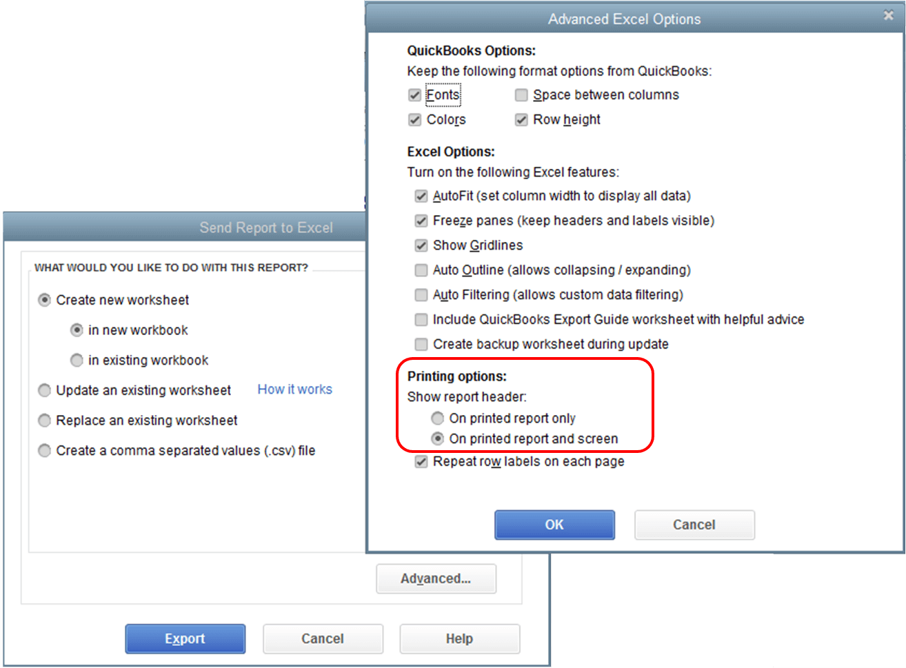 Imagen 18 Opciones avanzadas de Excel