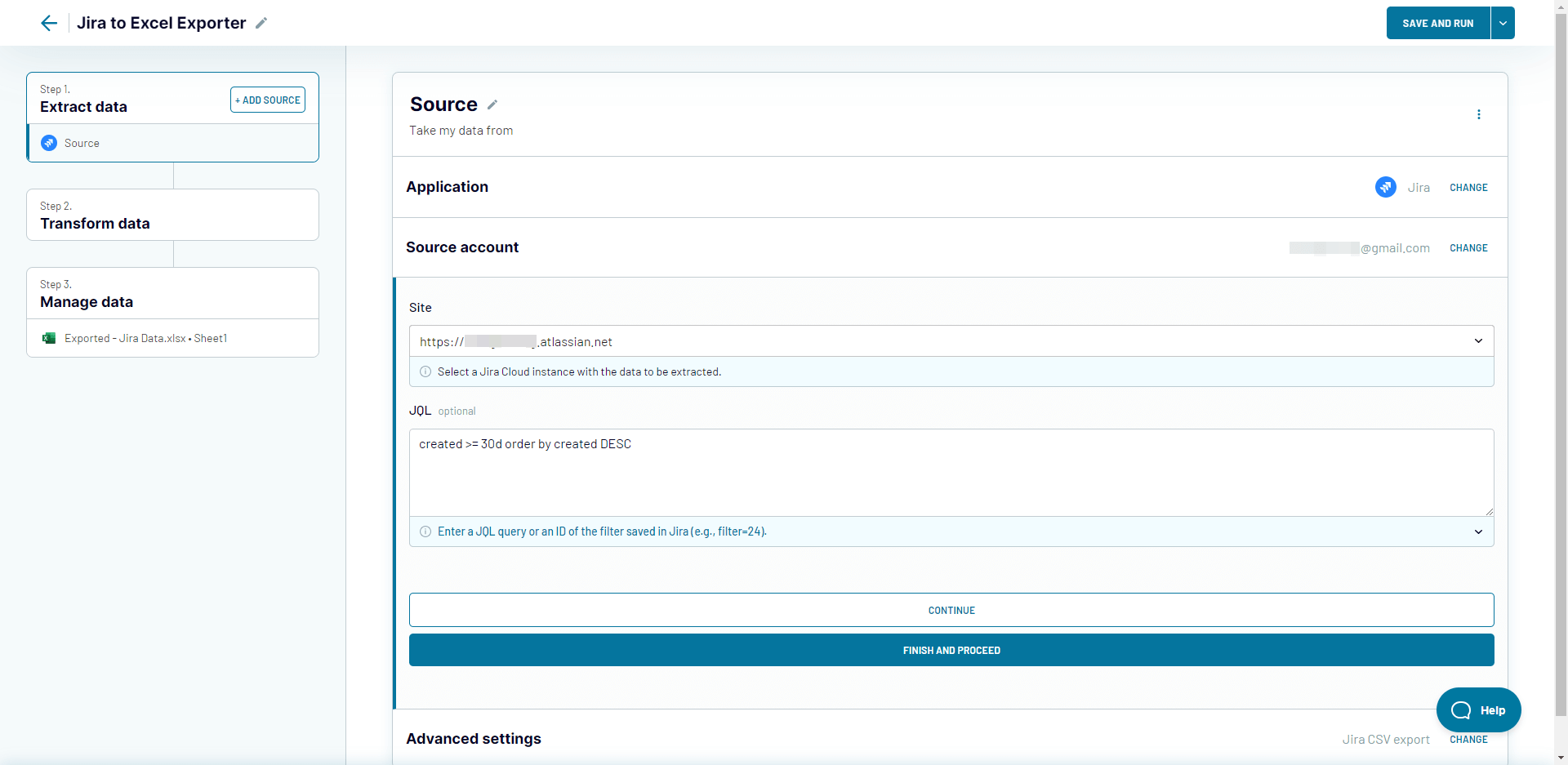 configurar fuente en coupler.io